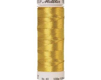 Bright Gold (7633-0490) | Metallic (100M / 109Y) | Mettler Thread | mttbq - mtp1y - mtc6v0