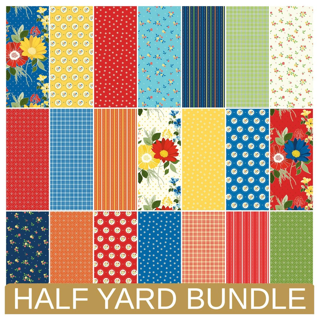 Summer's in Town Half Yard Bundle by Sandy Gervais for Hawthorne Supply ...