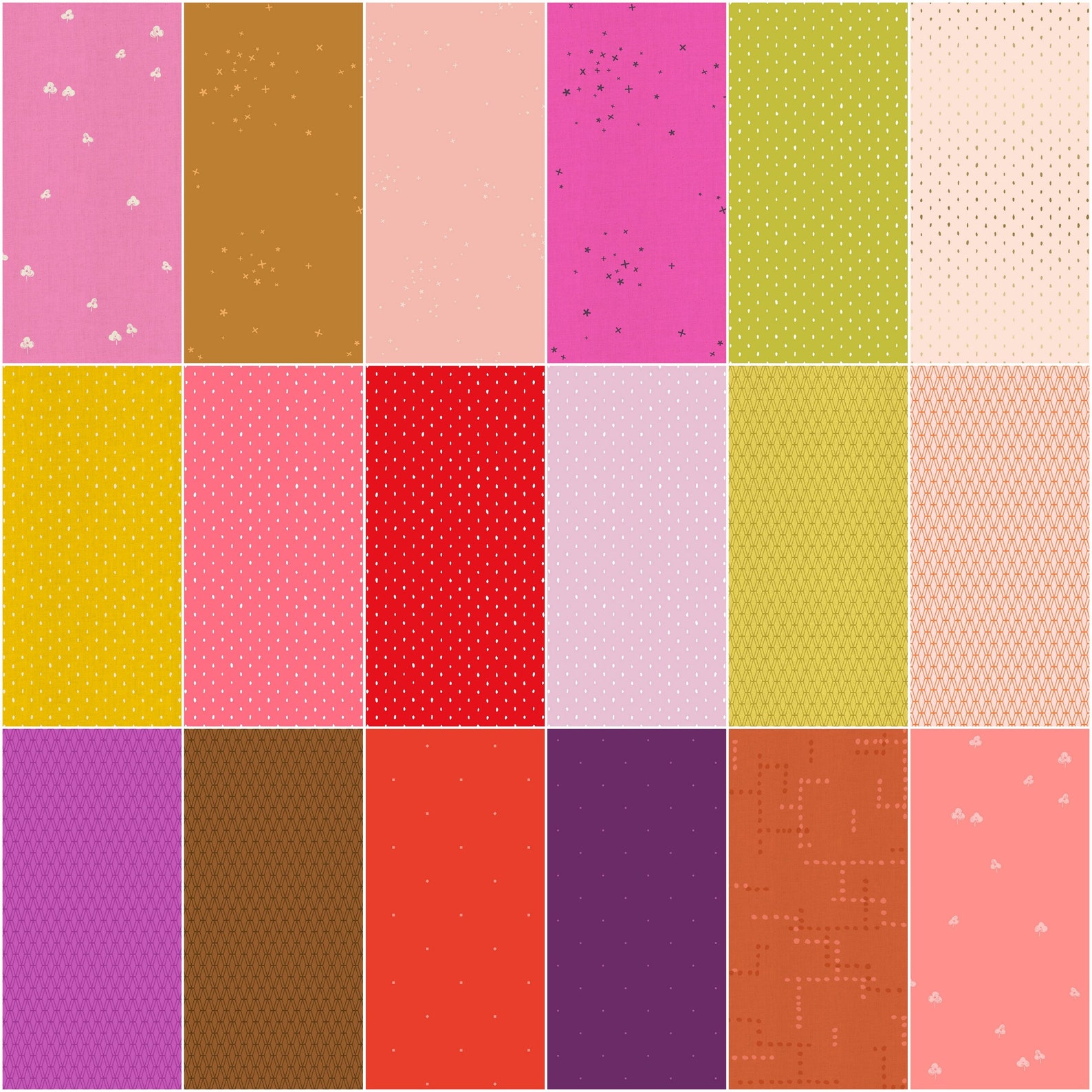 Cotton and Steel Basics Fat Quarter Bundle in Warm by Cotton and Steel