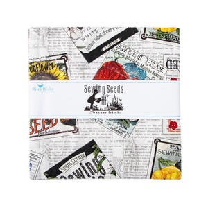 Sewing Seeds III 10&quot; Square Pack (Layer Cake / 10&quot; Stacker) by J Wecker Frisch for Riley Blake (10-15680-42)