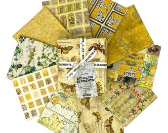 Tim Holtz Foundations Low Volume Fat Quarter Bundle – 14 Pieces, 18" X 21" Quilting Cotton By FreeSpirit