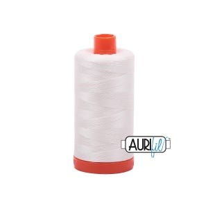 Chalk (2026) | 50wt Large Spool (1300M / 1422Y) | Aurifil Thread | att8q - atpb6 - atcxgv