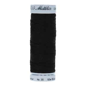 Black (9146-4000) | Cordonnet (50M / 55Y) | Mettler Thread | mttuq - mtpky - mtco26