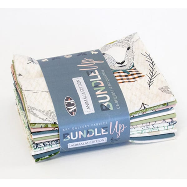 Animalia Fat Quarter Bundle Up by AGF Studio for Art Gallery (cb-bfq305)