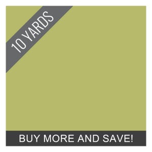 May include: A square image with a solid olive green background. The top left corner has a gray banner with the text "10 YARDS" in white. The bottom has a black banner with the text "BUY MORE AND SAVE!"