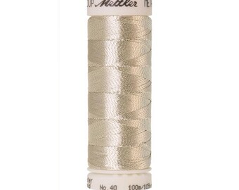 Silver (7633-2701) | Metallic (100M / 109Y) | Mettler Thread | mttbq - mtp1y - mtcr34