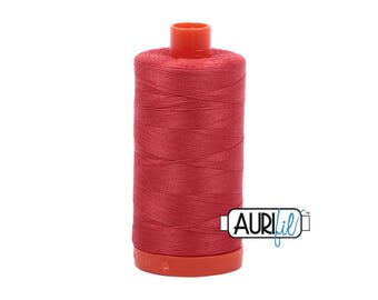 Dark Red Orange (2255) | 50wt Large Spool (1300M / 1422Y) | Aurifil Thread | att8q - atpb6 - atcbhp