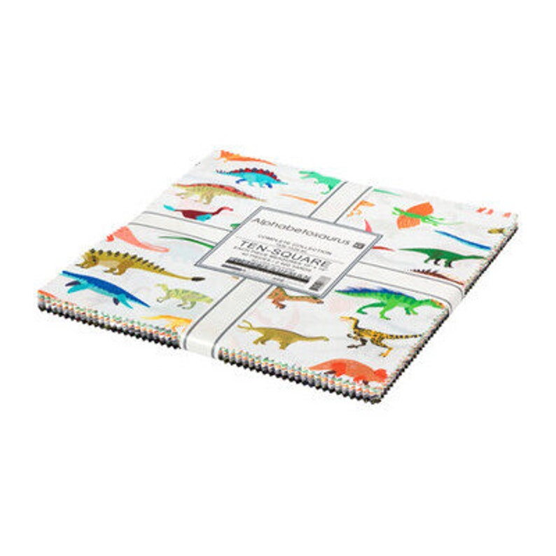 Layer Cake / Ten Square by Robert Kaufman Alphabetosaurus 10 Square Pack ten-1039-42 Layer Cake / Ten Square by Robert Kaufman Alphabetosaurus 10 Square Pack ten-1039-42