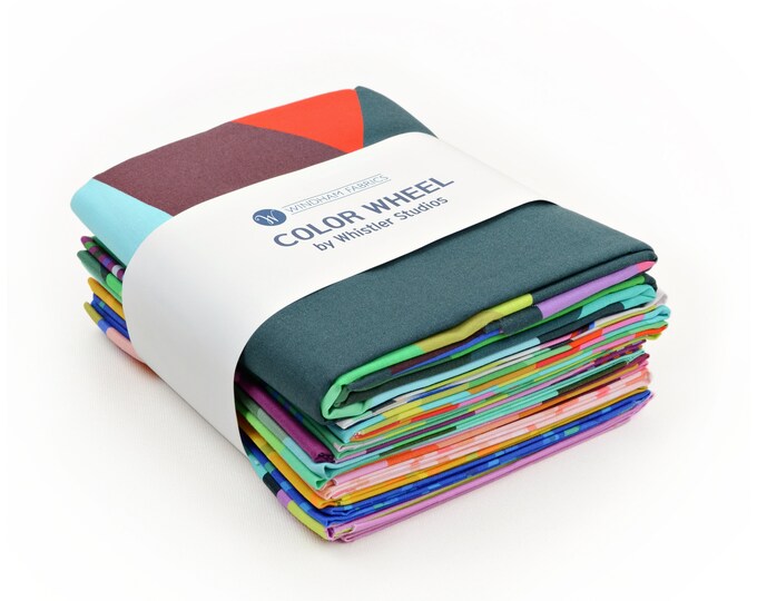 Color Wheel Fat Quarter Bundle by Annabel Wrigley for Windham (clwhfatq ...