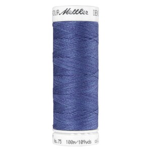May include: A spool of blue thread with the text "GROUP - Mettler" on the label. The spool is labeled "No. 75 1800m/1899yds".