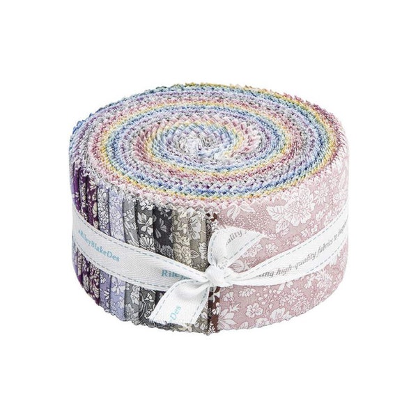 The Emily Belle Collection 2.5" Strip Roll (Jelly Roll / Rolie Polie) by Liberty Fabrics for Riley Blake (rp-lemilybelle-40)