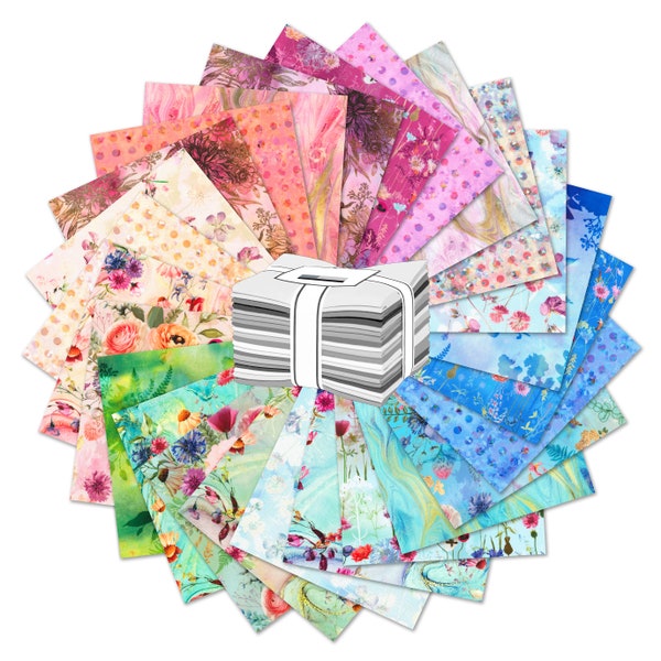 Misty Garden Fat Quarter Bundle by Lara Skinner for Robert Kaufman (fq-2117-25)