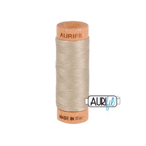 Rope Beige (5011) | 80wt Small Spool (274M / 300Y) | Aurifil Thread | attjp - atp7r - atcg8h