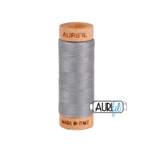 Grey (2605) | 80wt Small Spool (274M / 300Y) | Aurifil Thread | attjp - atp7r - atcdz8