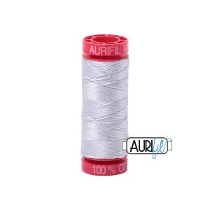 Dove (2600) | 12wt Small Spool (50M / 54Y) | Aurifil Thread | att2a - atp7r - atcf88