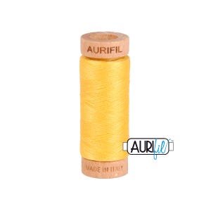 Pale Yellow (1135) | 80wt Small Spool (274M / 300Y) | Aurifil Thread | attjp - atp7r - atcein