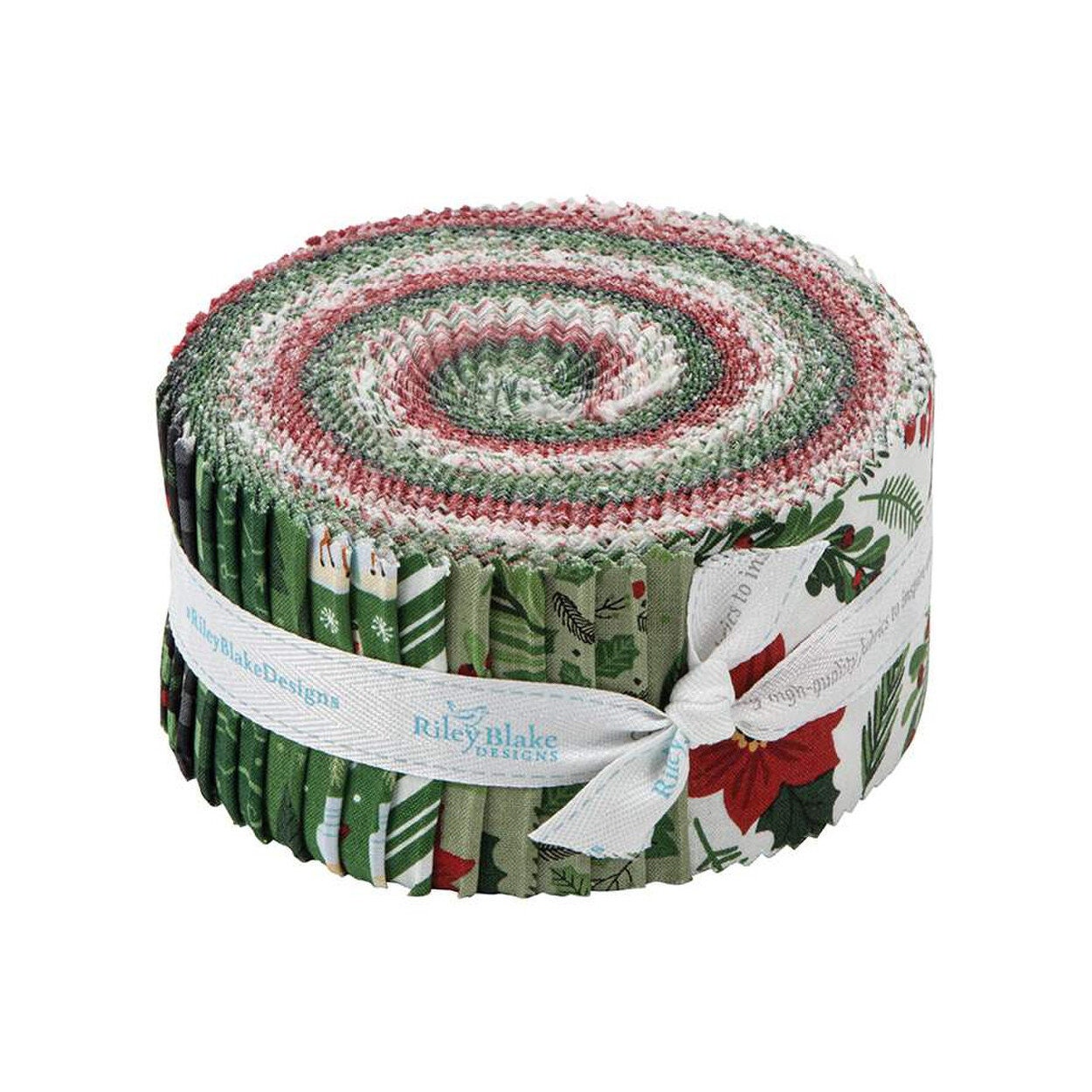 17 Piece Christmas Jelly Roll 2.5x44 pre-Cut 100% Cotton Fabric Quilting  Strips, Red and Green Blenders Fabric, Jelly Roll Fabric, Christmas Bundle