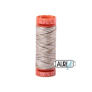 Nutty Nougat - Variegated (4667) | 50wt Small Spool (200M / 220Y) | Aurifil Thread | att8q - atp7r - atcudc