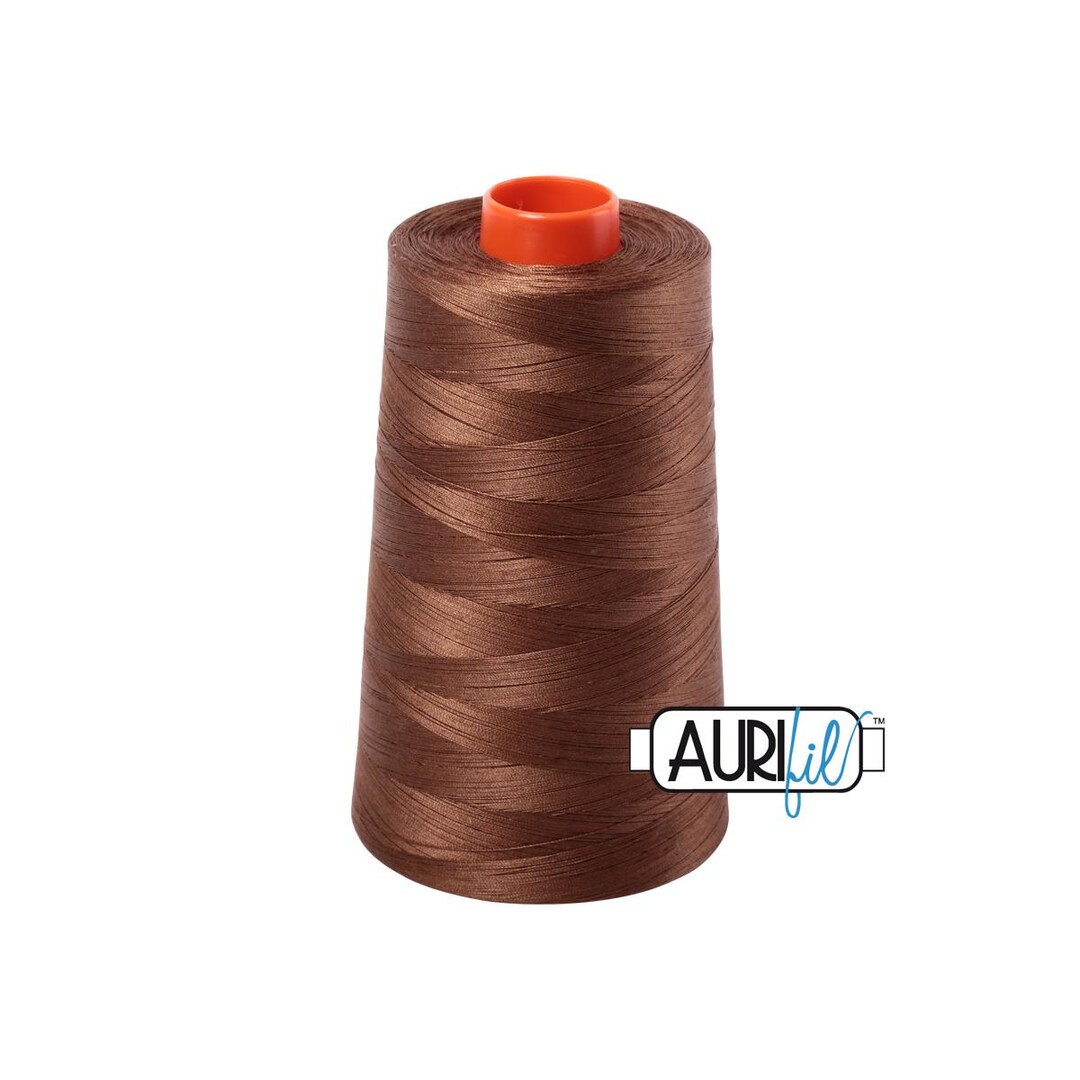 Thread Color 2372 Dark Antique Gold (2372) | 50wt Cone (5900M / 6452Y) | Aurifil Thread ...