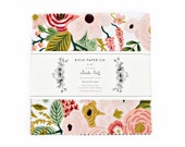 Garden Party 5 quot Square Pack (Charm Pack 5x5 Pack) by Rifle Paper Co for Cotton and Steel (rp522p-5x5)