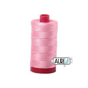 Bright Pink (2425) | 12wt Large Spool (325M / 356Y) | Aurifil Thread | att2a - atpb6 - atcc70