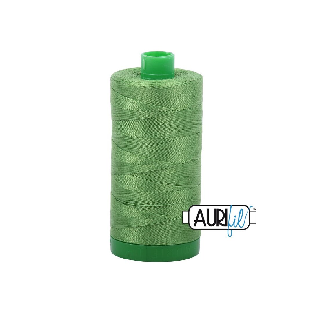 Grass Green (1114) | 40wt Large Spool (1000M / 1094Y) | Aurifil Thread ...