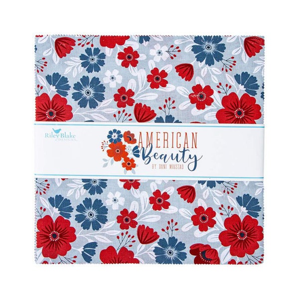 American Beauty 10" Square Pack (Layer Cake / 10" Stacker) by Dani Mogstad for Riley Blake (10-14440-42)