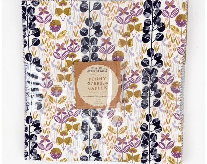 Penny Cress Garden 10 Square Pack layer Cake / 10x10 Pack by Megan