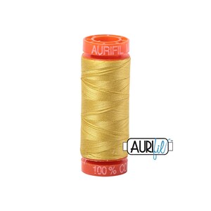 Gold Yellow (5015) | 50wt Small Spool (200M / 220Y) | Aurifil Thread | att8q - atp7r - atcxon