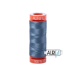 Blue Grey (1126) | 50wt Small Spool (200M / 220Y) | Aurifil Thread | att8q - atp7r - atcvmp