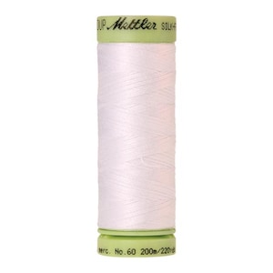 White (9240-2000) | Silk-Finish Cotton 60wt (200M / 220Y) | Mettler Thread | mttfw - mtp7u - mtcpda