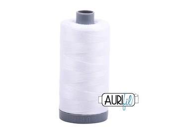 White (2024) | 28wt Large Spool (750M / 820Y) | Aurifil Thread | attcs - atpb6 - atc6cp