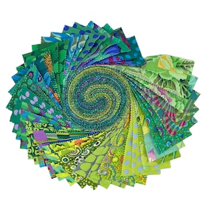 Kaffe Classics Plus 2.5" Strip Roll (Jelly Roll) in Meadow by Kaffe Fassett for Free Spirit (fb4drgp.meadow)