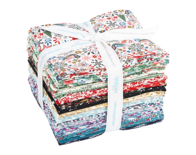 A Woodland Christmas Fat Quarter Bundle by Liberty Fabrics for Riley ...