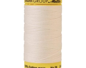 Candlewick (9129-3000) | Silk-Finish Cotton 28wt (245M / 267Y) | Mettler Thread | mtt8o - mtpf2 - mtcdcj
