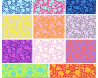 Tula's True Colors in Wildflower Half Yard Bundle by Tula Pink for Hawthorne Supply Co