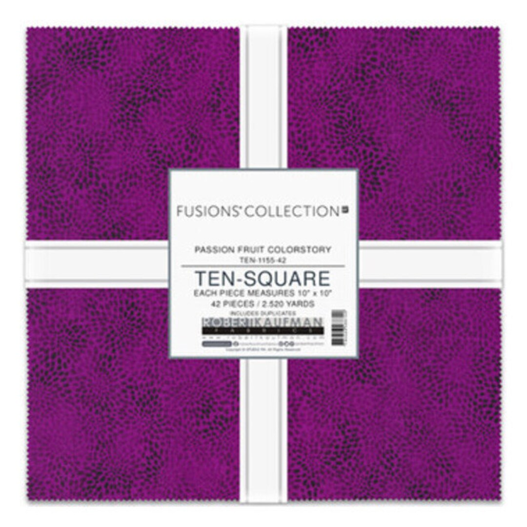 Fusions 10 Square Pack layer Cake / Ten Square in Etsy