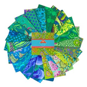 Kaffe Classics Plus 5" Square Pack (Charm Pack) in Tidal by Kaffe Fassett for Free Spirit (fb6cpgp.tidal)
