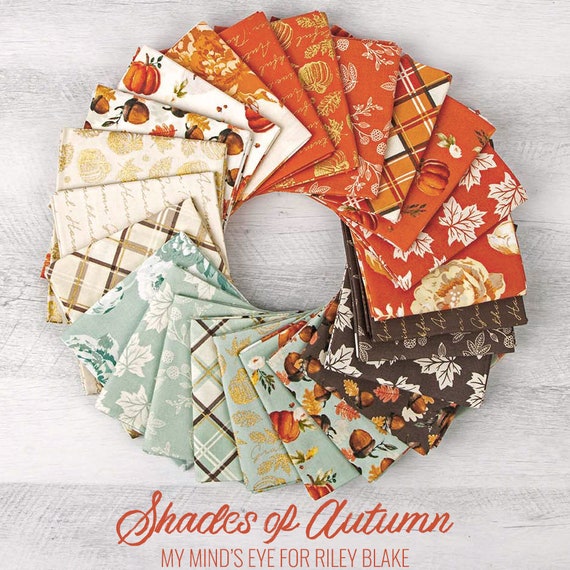 Shades of Autumn Riley Blake 5 Stacker 42 100% Cotton Precut Quilt Squares
