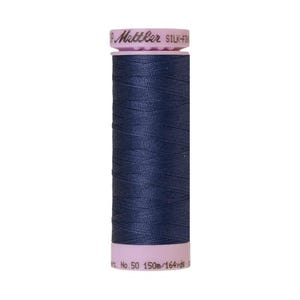 True Navy (9105-1365) | Silk-Finish Cotton 50wt (150M / 164Y) | Mettler Thread | mtt96 - mtpjz - mtckhm