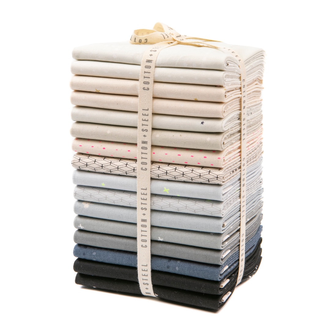 Cotton and Steel Basics Fat Quarter Bundle in Neutral by Etsy