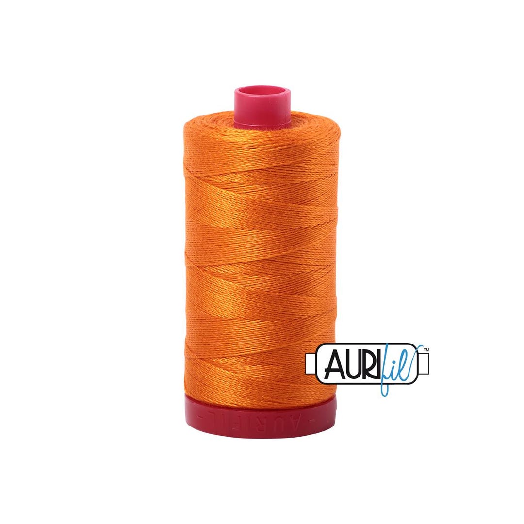 Burnt Thread Burnt Orange (1133) | 12wt Large Spool (325M / 356Y) | Aurifil Thread ...