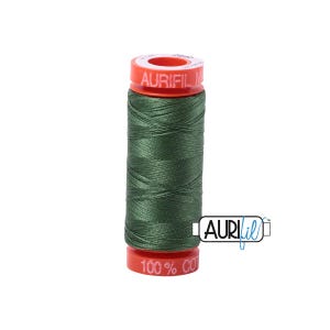 Very Dark Grass Green (2890) | 50wt Small Spool (200M / 220Y) | Aurifil Thread | att8q - atp7r - atc219