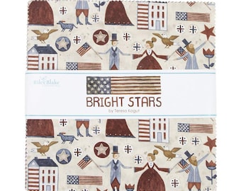 Bright Stars 10" Square Pack (Layer Cake / 10" Stacker) by Teresa Kogut for Riley Blake (10-13100-42)