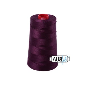 Very Dark Eggplant (1240) | 12wt Cone (1750M / 1914Y) | Aurifil Thread | att2a - atptq - atc24h