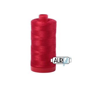 Red (2250) | 12wt Large Spool (325M / 356Y) | Aurifil Thread | att2a - atpb6 - atc8qq