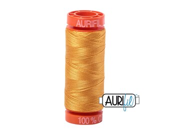 Orange Mustard (2140) | 50wt Small Spool (200M / 220Y) | Aurifil Thread | att8q - atp7r - atctut