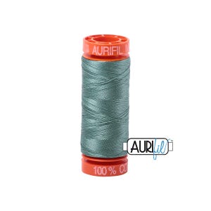 Medium Juniper (2850) | 50wt Small Spool (200M / 220Y) | Aurifil Thread | att8q - atp7r - atcs9m