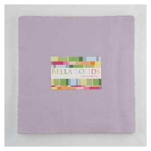 Bella Solids 10&quot; Square Junior Pack (Junior Layer Cake) in Lilac by Moda (9900jlc 66)