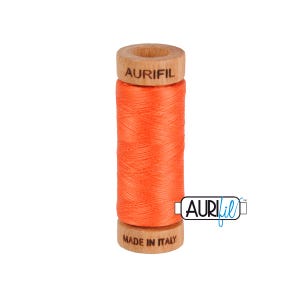 Dusty Orange (1154) | 80wt Small Spool (274M / 300Y) | Aurifil Thread | attjp - atp7r - atcu7a